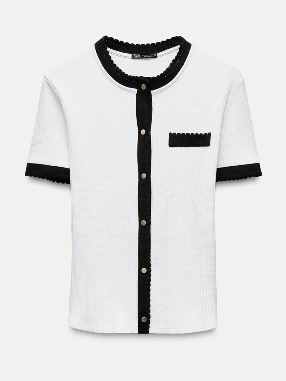 Zara Cardigan with Contrasting Rib